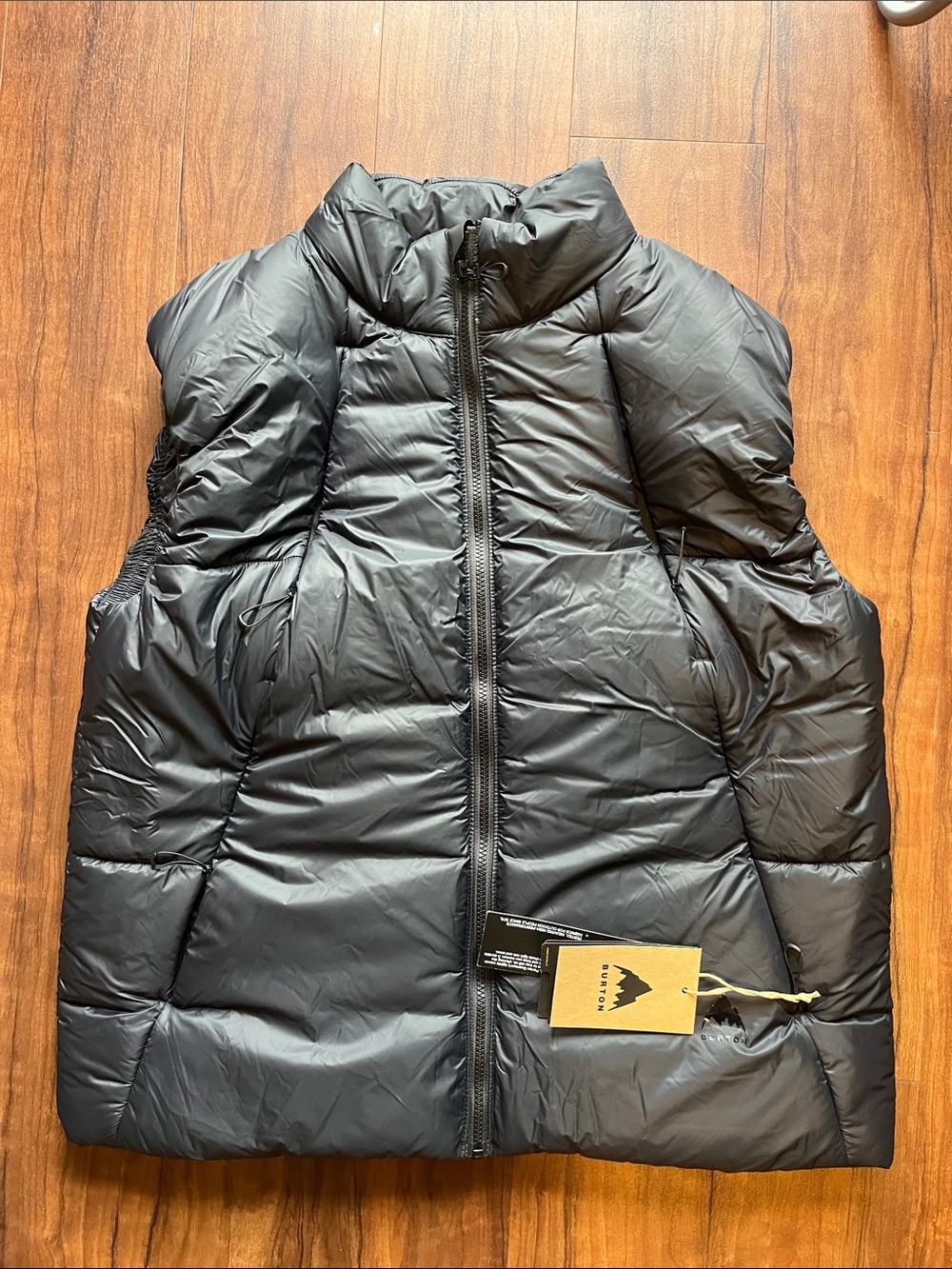 Burton Black Puffer Vest - Lightweight Insulated Jacket NWT